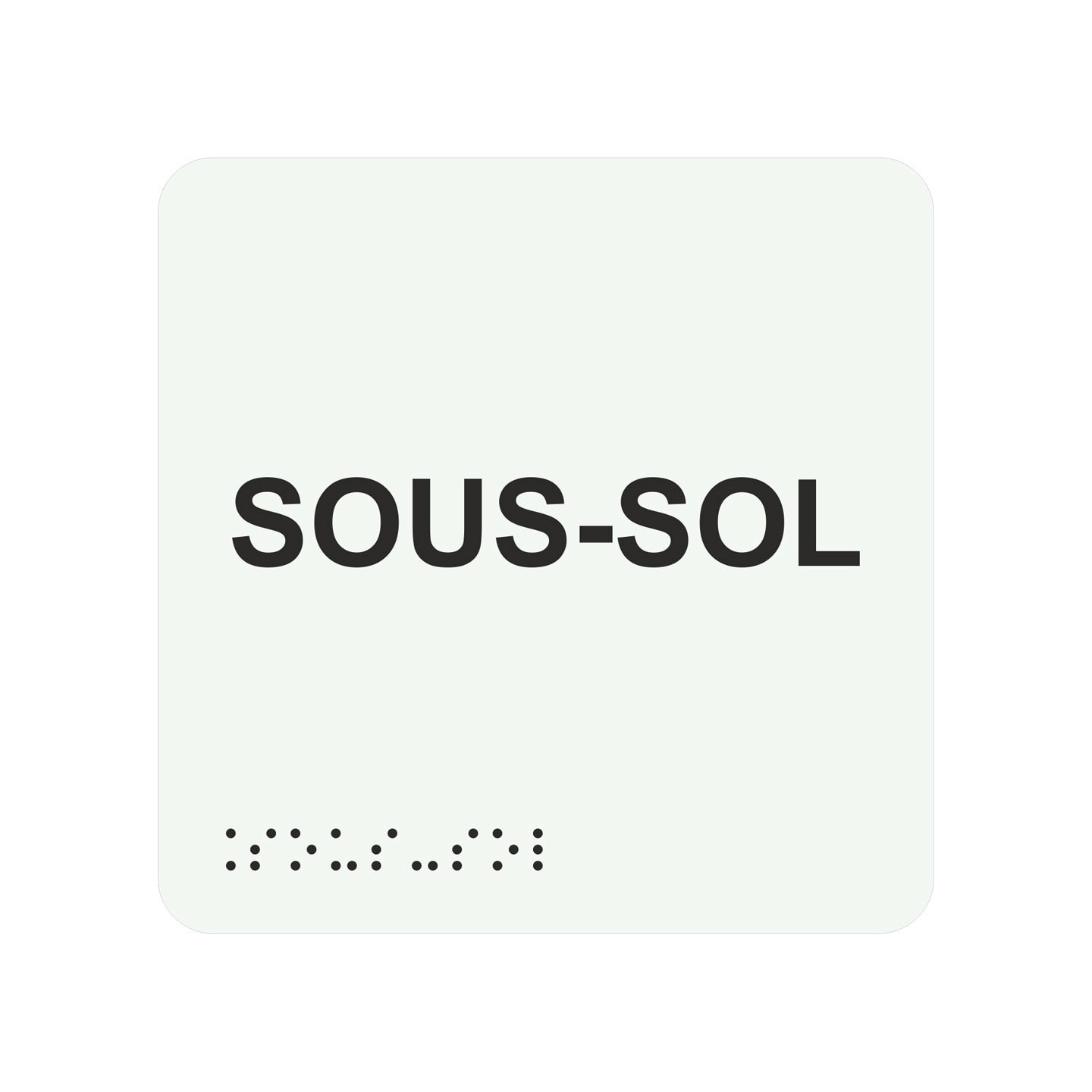 Picto braille sous-sol blanc