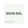 Picto braille sous-sol blanc
