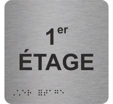 Picto braille 1er étage argent