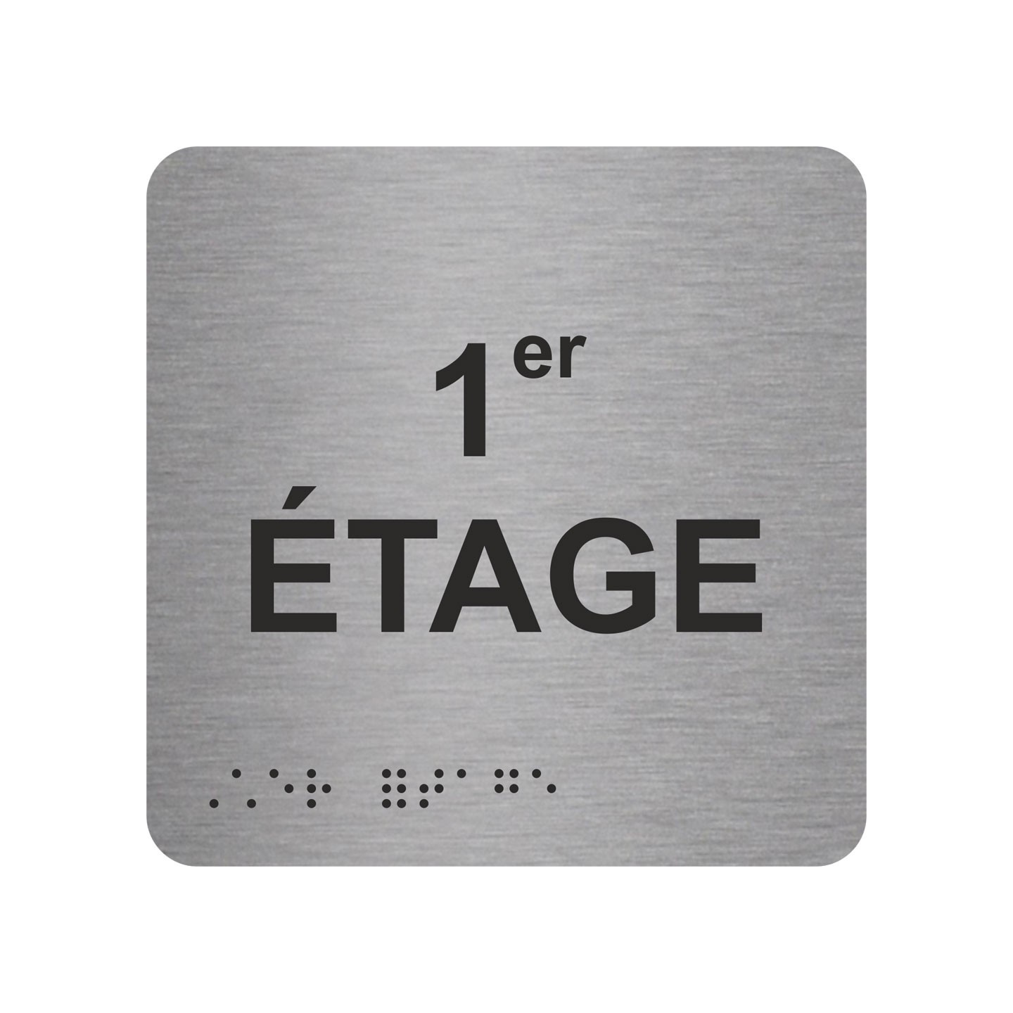 Picto braille 1er étage argent