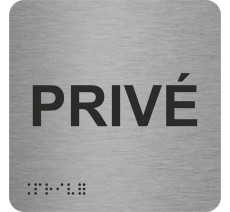 Pictogramme avec braille et relief - Privé