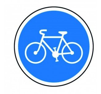 Panneau routier "Piste obligatoire pour les vélos" B22a