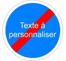 Panneau routier "Fin d'obligation - Texte personnalisé"