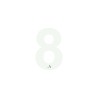 Chiffre "8" + braille en alu découpé