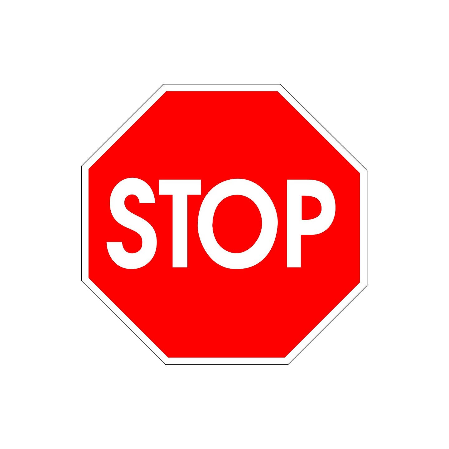 Panneau type routier STOP ref: AB4