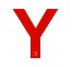 Lettre "Y" + braille en aluminium découpé