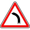 Panneau type routier Virage à gauche ref:A1b