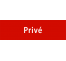 Plaque de porte alu gravé "privé", plusieurs couleurs