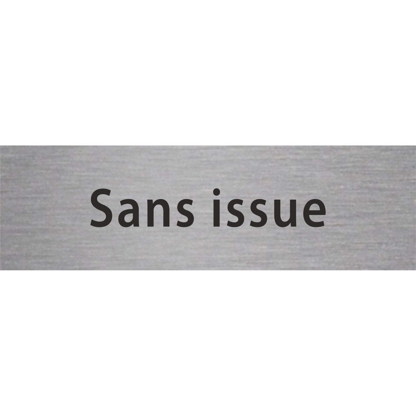 Plaque de porte rectangulaire "sans issue" rouge