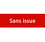 Plaque de porte rectangulaire "sans issue" rouge