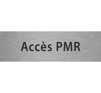 Plaque porte avec relief "Accès PMR"