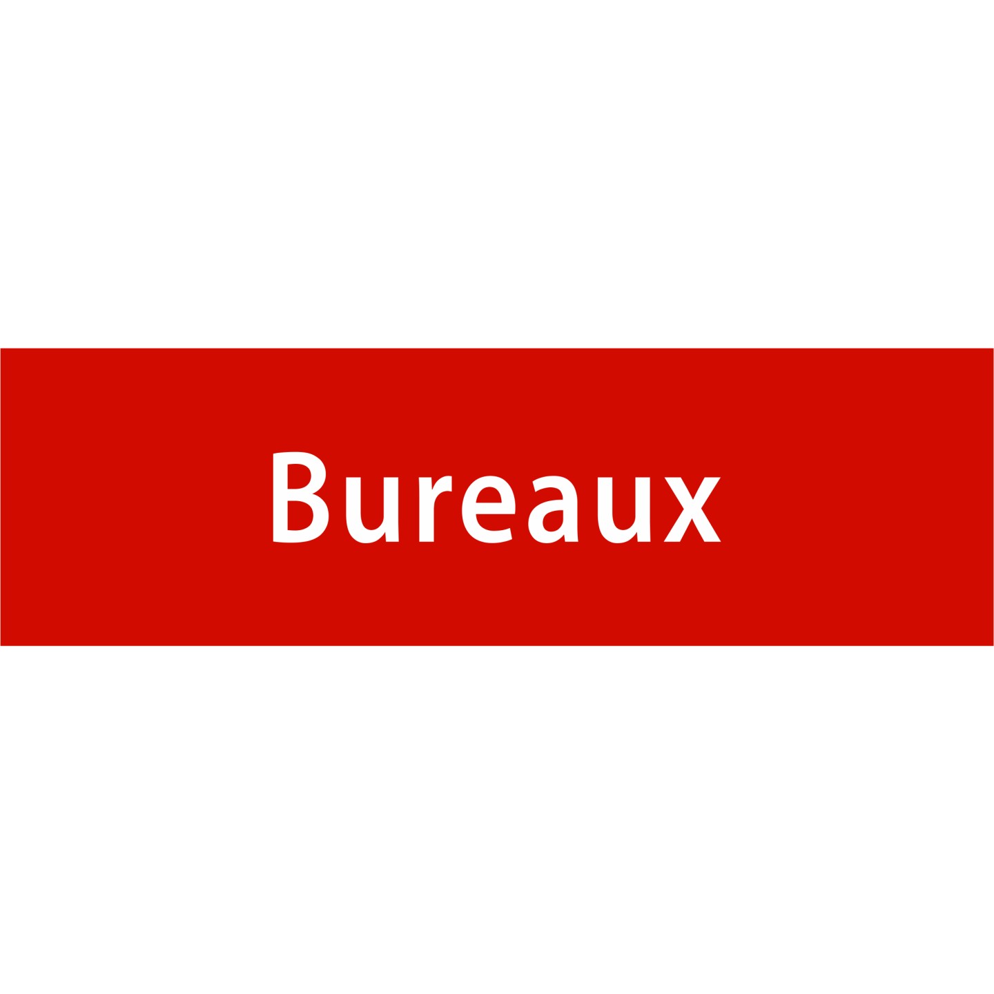 Plaque porte avec relief   "Bureaux"