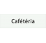 Plaque porte PVC blanc avec relief "Cafétéria"