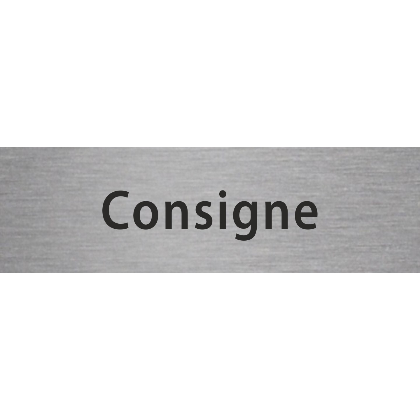 Plaque porte avec relief "Consigne"