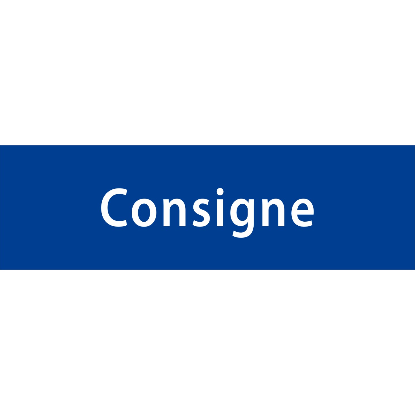 Plaque porte avec relief "Consigne"