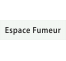 Plaque porte avec relief "Espace fumeur"