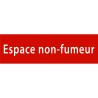 Plaque porte avec relief "Espace non fumeur"
