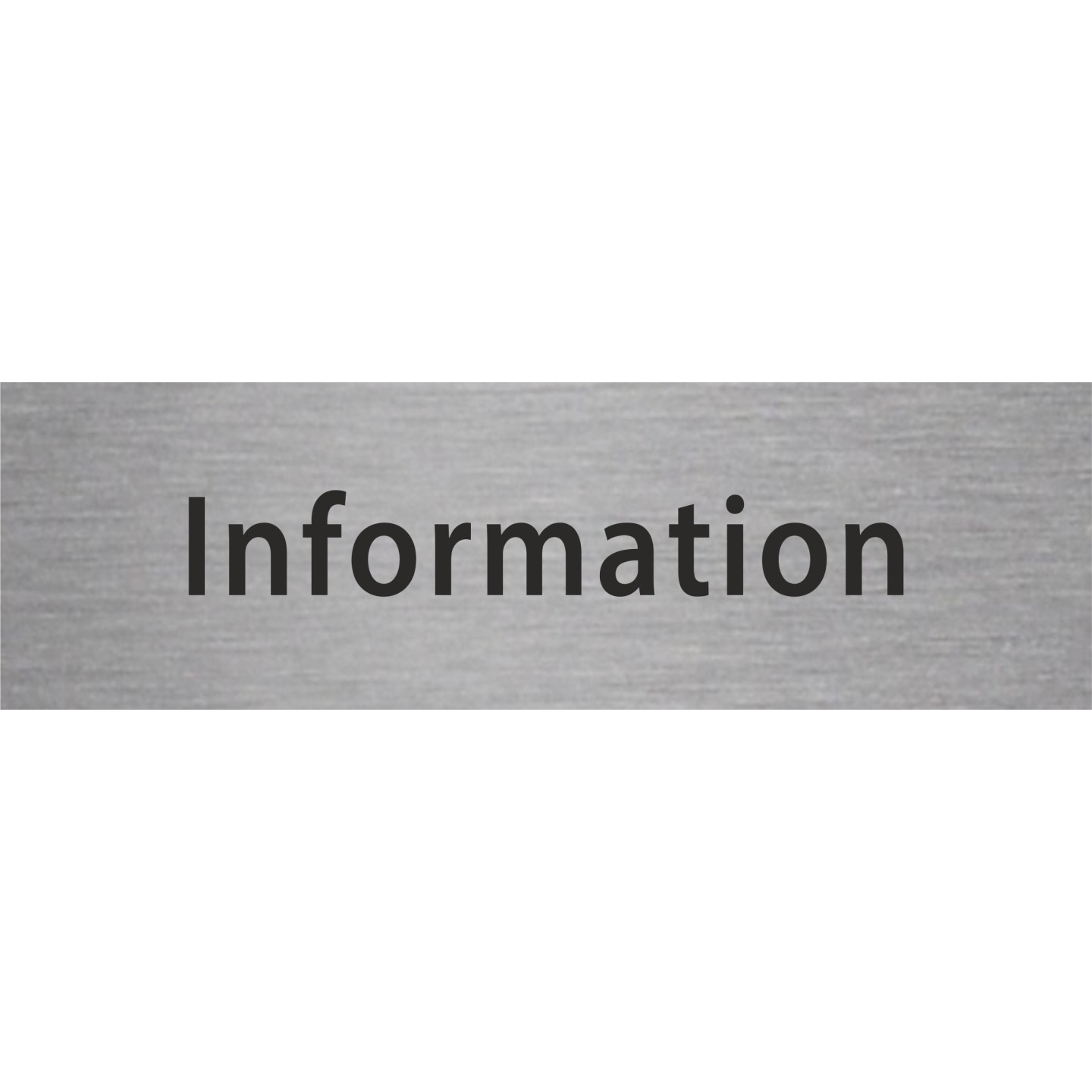 Plaque porte avec relief "Information"