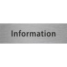Plaque porte avec relief "Information"