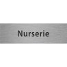 Plaque porte avec relief "Nurserie"