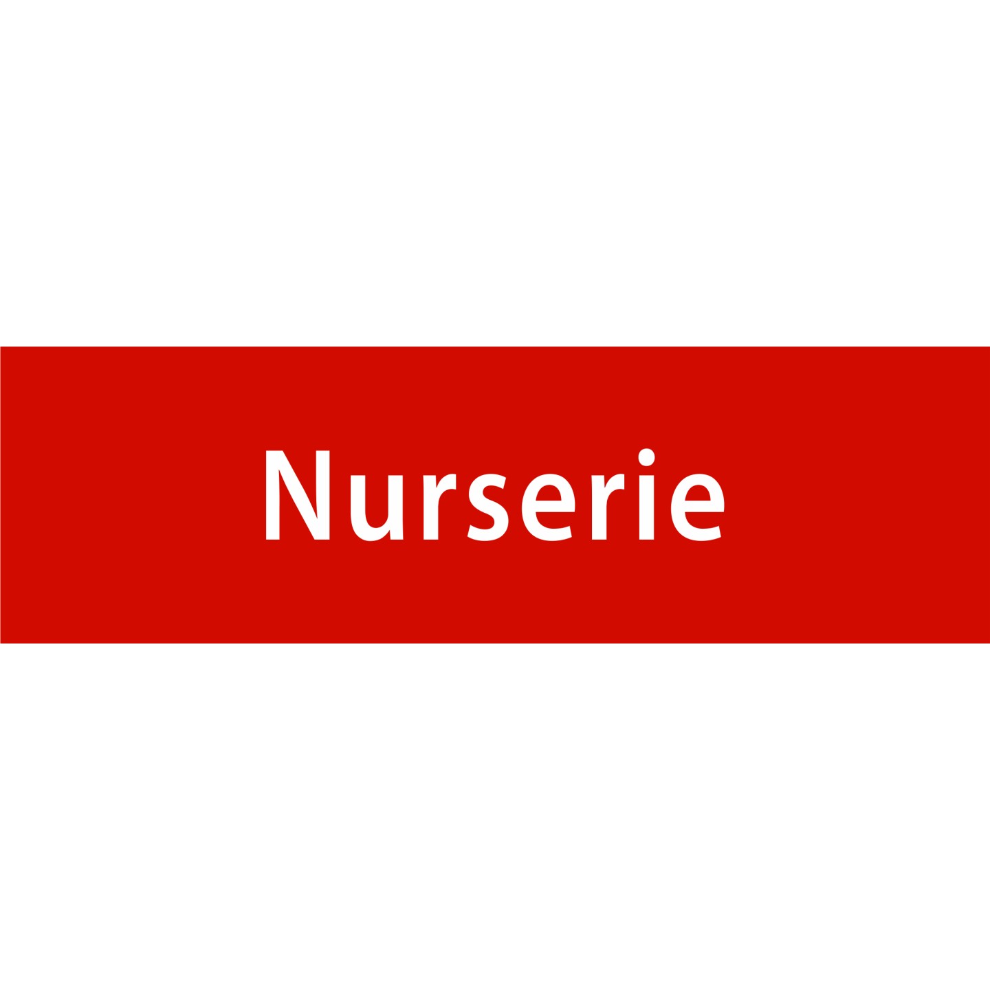 Plaque porte avec relief "Nurserie"