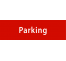 Plaque porte avec relief "Parking"