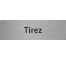 Plaque porte avec relief "Tirez"