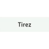 Plaque porte avec relief "Tirez"