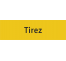 Plaque porte avec relief "Tirez"