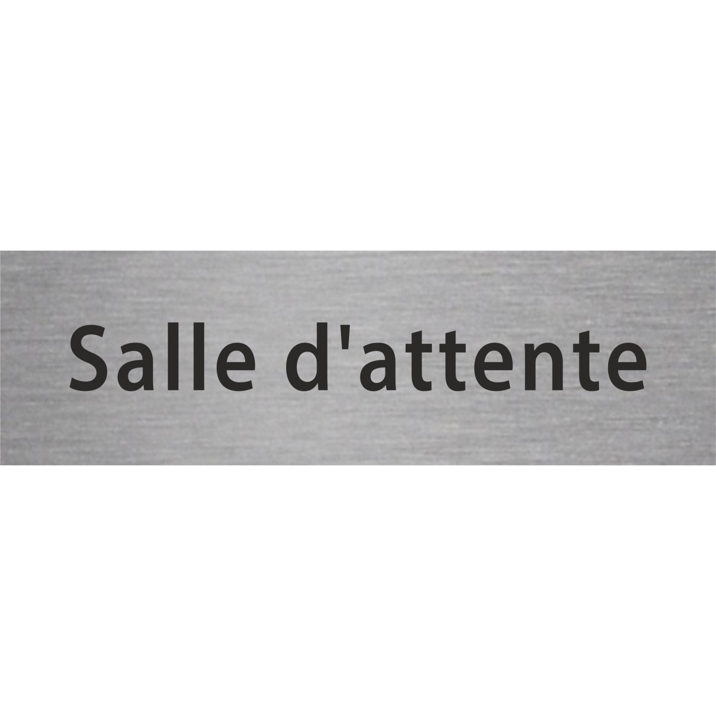 Plaque porte avec relief   "Salle d'attente"