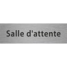 Plaque porte avec relief   "Salle d'attente"