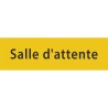 Plaque porte avec relief   "Salle d'attente"