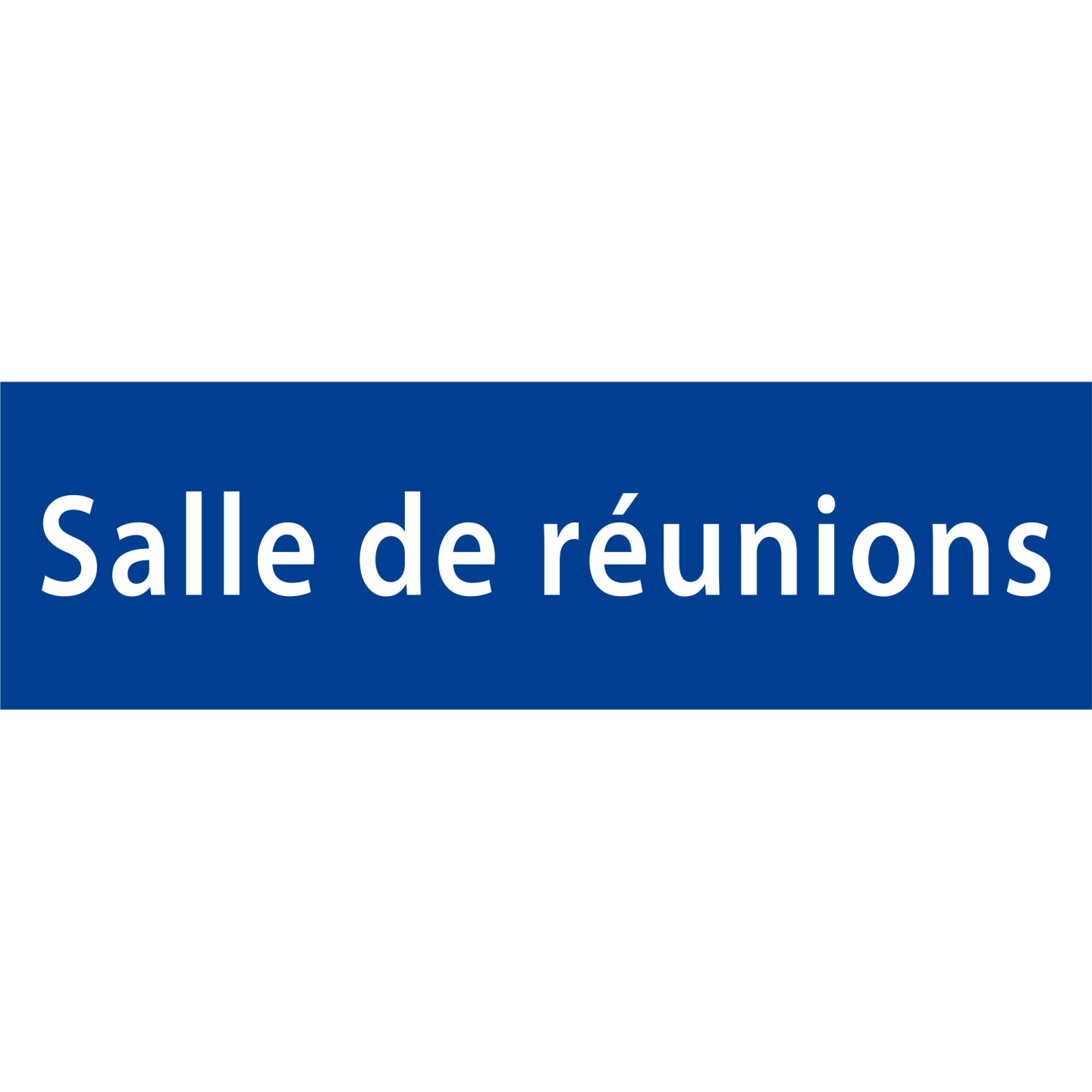 Plaque porte avec relief   "Salle de réunions"