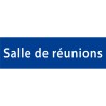 Plaque porte avec relief   "Salle de réunions"