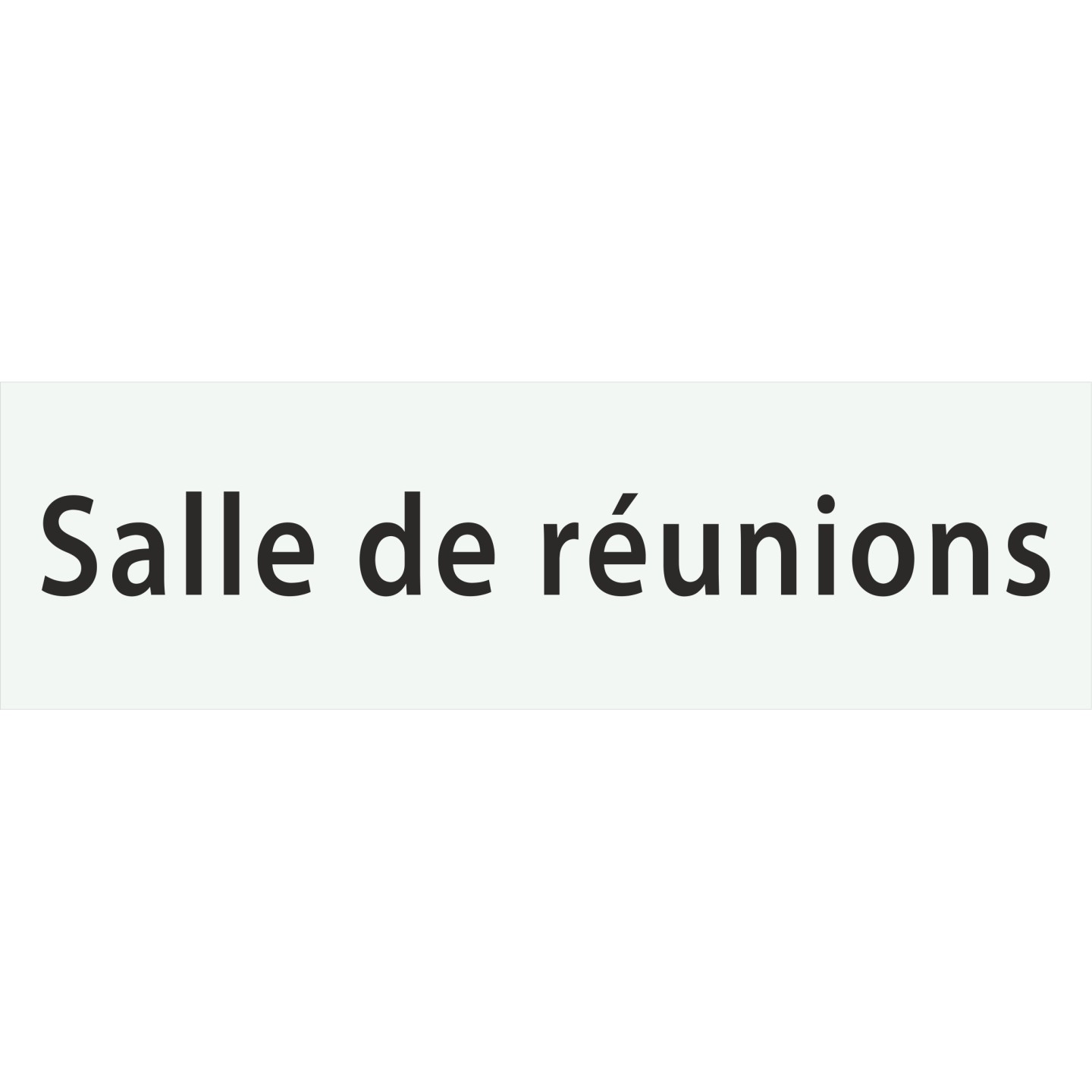 Plaque porte avec relief   "Salle de réunions"
