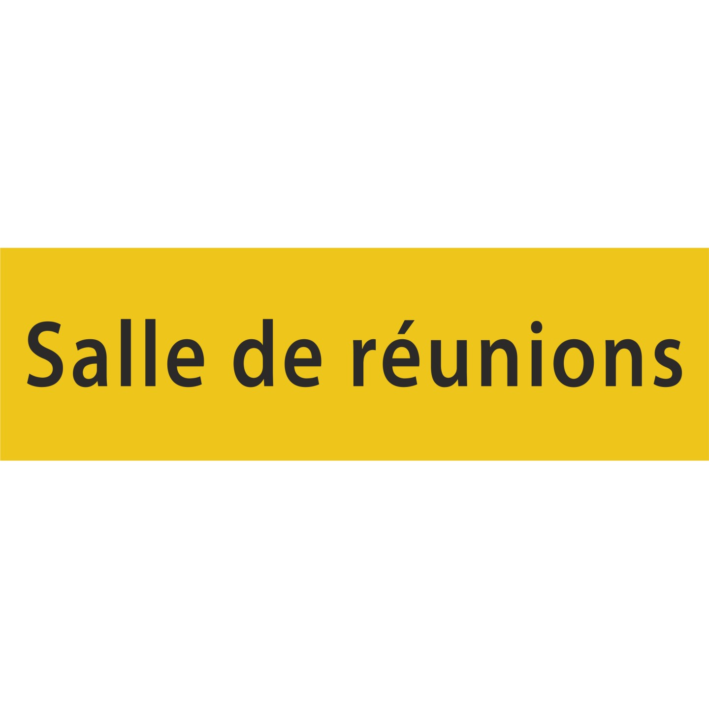 Plaque porte avec relief   "Salle de réunions"