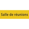 Plaque porte avec relief   "Salle de réunions"