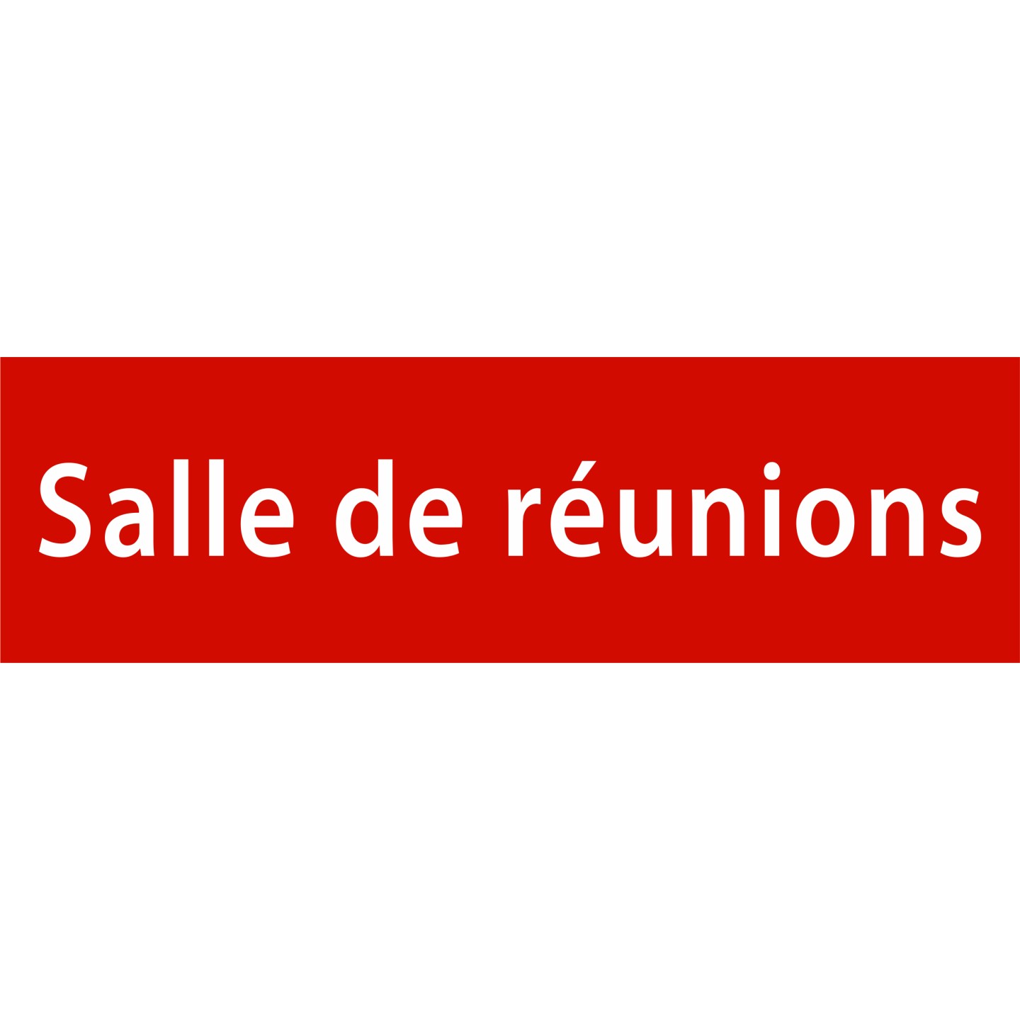 Plaque porte avec relief   "Salle de réunions"