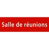 Plaque porte avec relief   "Salle de réunions"