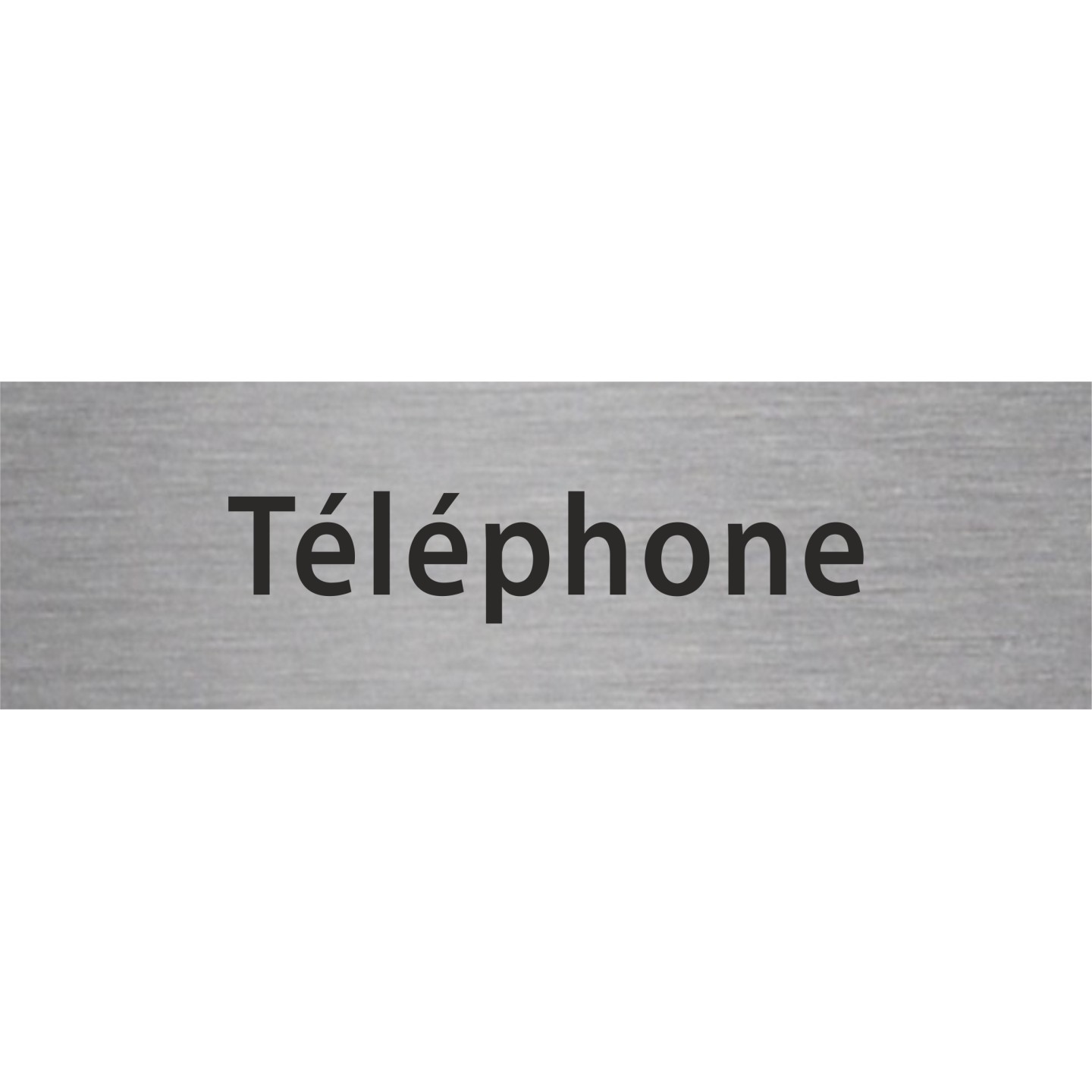 Plaque porte avec relief   "Téléphone"