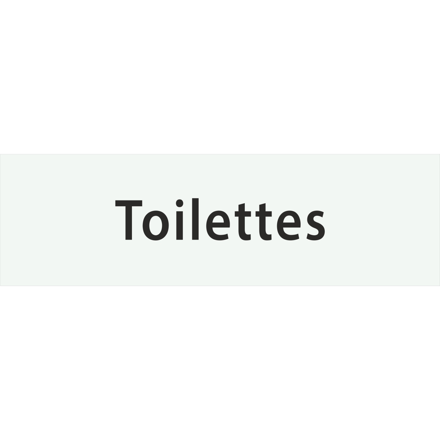 Plaque porte avec relief "Toilettes"
