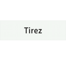 Plaque de porte rectangulaire "tirez"