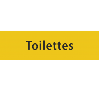 Plaque porte en alu gravé "toilettes"