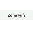 Plaque de porte rectangulaire "zone Wi-Fi" blanc