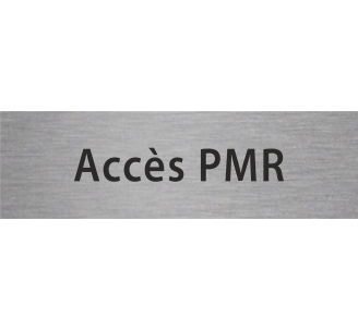 Plaque porte alu gravé accès PMR