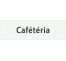 Plaque de porte rectangulaire "cafétéria" blanc