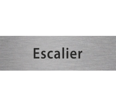 Plaque de porte rectangulaire "escalier"