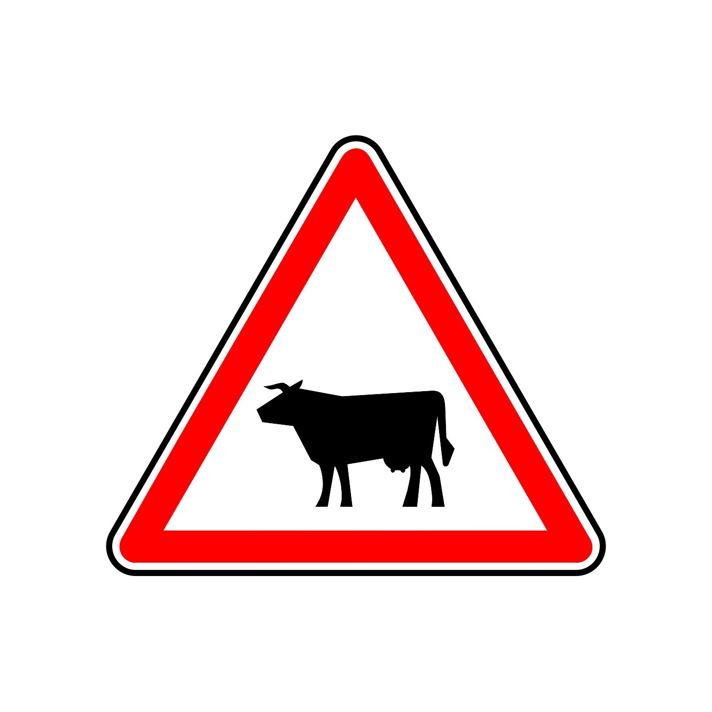 Panneau type routier Passage d'animaux ref:A15a1