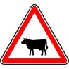 Panneau type routier Passage d'animaux ref:A15a1