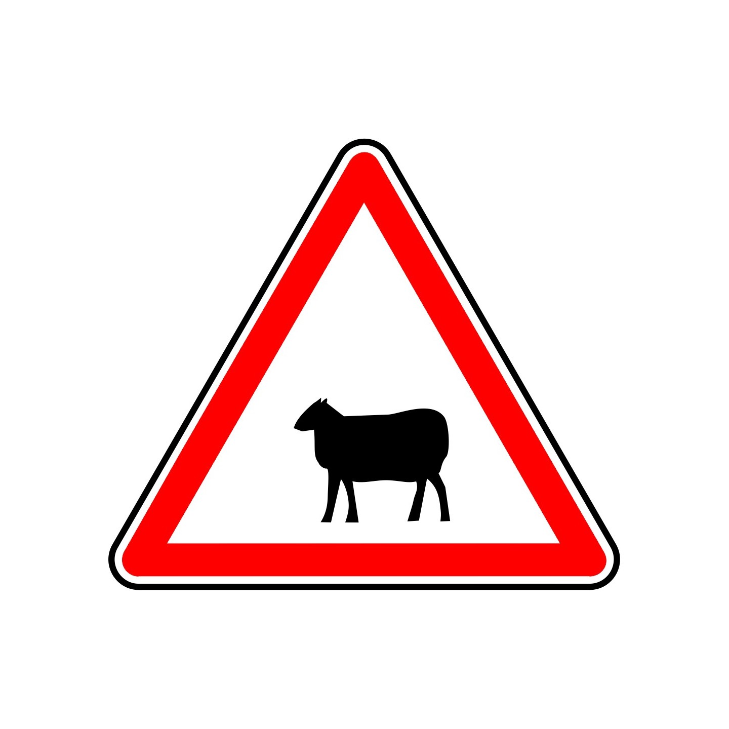 Panneau type routier Passage d'animaux ref:A15a2